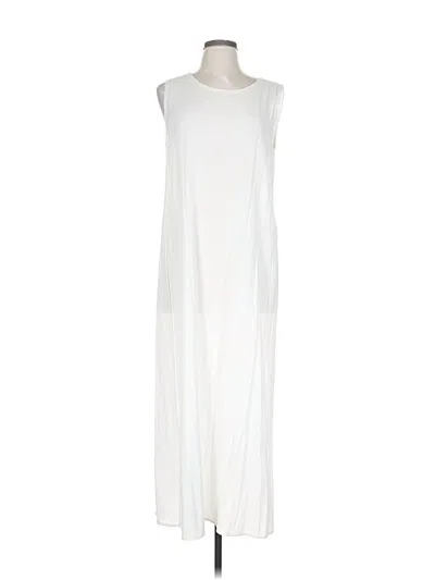 Pre-owned Kathie Lee Casual Dress In White