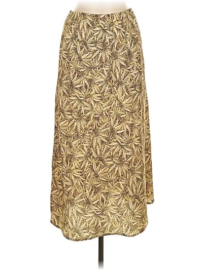 Pre-owned Kathie Lee Casual Skirt In Gold
