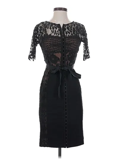 Pre-owned Kathie Lee Cocktail Dress In Black