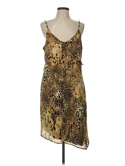 Pre-owned Kathie Lee Cocktail Dress In Brown