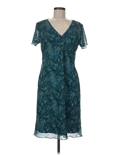 Pre-owned Kathie Lee Cocktail Dress In Teal