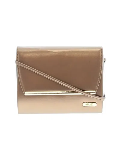 Pre-owned Kathie Lee Crossbody Bag In Gold