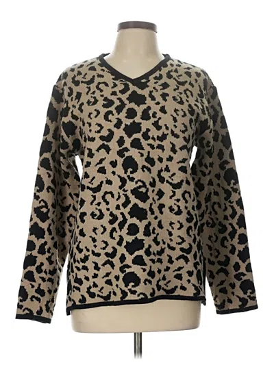Pre-owned Kathie Lee Pullover Sweater In Brown