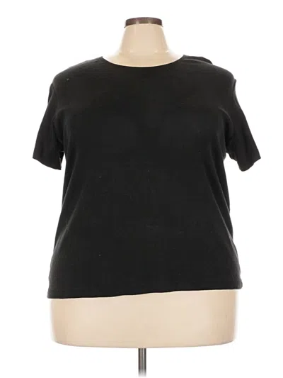 Pre-owned Kathie Lee Short Sleeve T-shirt In Black