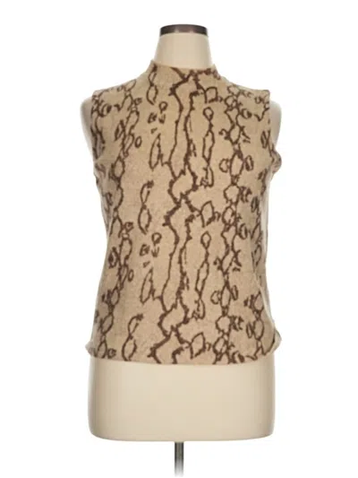 Pre-owned Kathie Lee Sleeveless Blouse In Brown