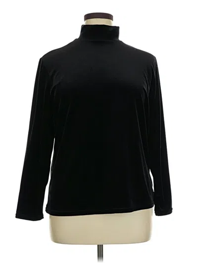 Pre-owned Kathie Lee Turtleneck Sweater In Black