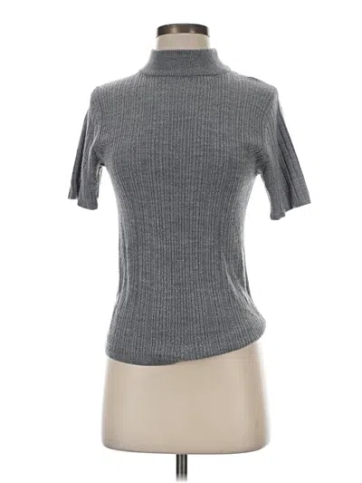 Pre-owned Kathie Lee Turtleneck Sweater In Gray