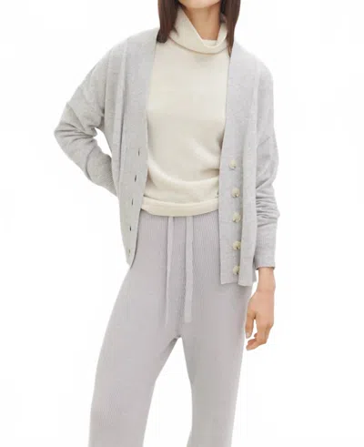 Kathryn Mccarron Anders Cashmere Cardigan In Grey In Gray