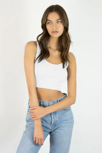 Kathryn Mccarron Bardot Cropped Tank In White
