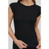 Kathryn Mccarron Ella Mesh Tee In Black