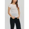 Kathryn Mccarron Ella Mesh Tee In White