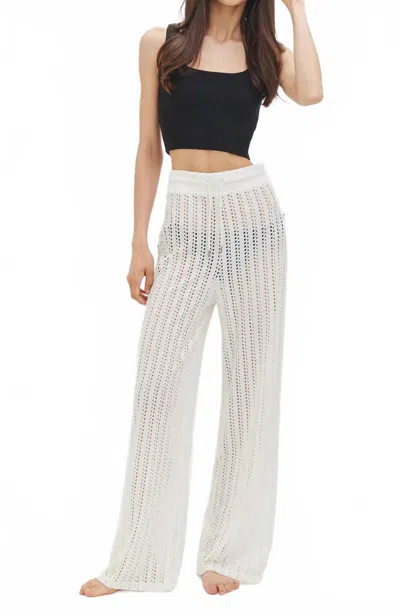 Kathryn Mccarron Mica Crochet Pants In White