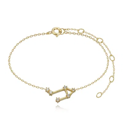 Kathryn New York Women's Gold Libra Constellation Anklet