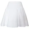 Kathy C Vang Women's Danielle High-waisted White Mini Skirt In White