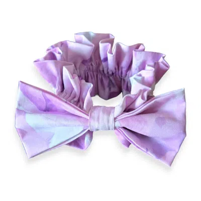 Kathy C Vang Women's Pink / Purple / White Serena Scrunchie - Lavender Floral In Pink/purple/white