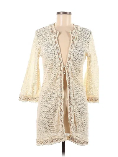 Pre-owned Kathy Heyndels Atelier Couture Cardigan Sweater In White