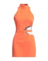 Kathy Heyndels Woman Mini Dress Orange Size 2 Pes - Polyethersulfone