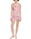 Kathy Ireland 2pc Top & Short Set In Multi