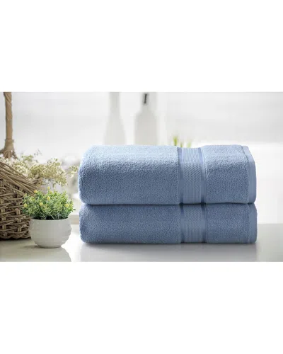 KATHY IRELAND KATHY IRELAND 2PC ZERO TWIST COTTON PLUSH BATH SHEET SET