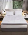 Kathy Ireland 3" Down Fiber Top Featherbed, King In White