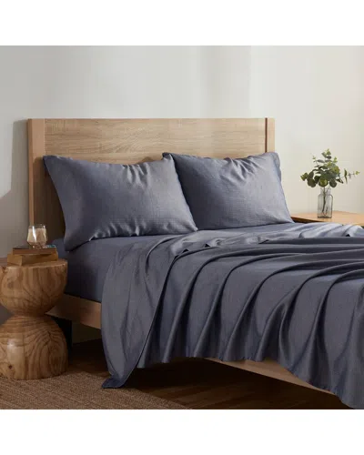 KATHY IRELAND KATHY IRELAND 4PC HERRINGBONE TWILL RICH COTTON SHEET SET