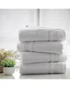 Kathy Ireland 4pc Zero Twist Cotton Plush Bath Towel Set