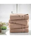 Kathy Ireland 4pc Zero Twist Cotton Plush Bath Towel Set