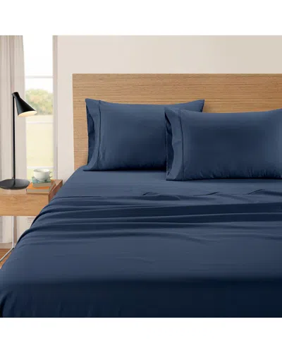 Kathy Ireland 500 Thread Count Tencel Cooling Cotton Sheet Set - White In Blue
