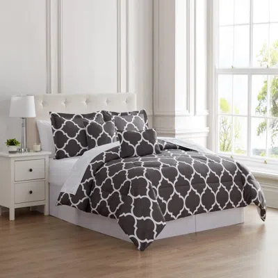 Kathy Ireland 6 Piece Trellis Oversized Comforter Set In Multi