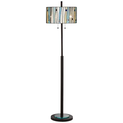 Kathy Ireland 63 1/2" Appalachian Spirit Tiffany-style Floor Lamp