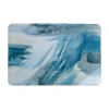 Kathy Ireland Abstract Blues Memory Foam Bath Rug In Blue
