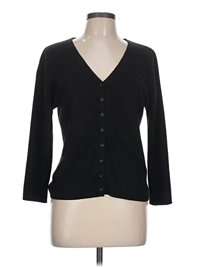 Pre-owned Kathy Ireland Cardigan Sweater In Black