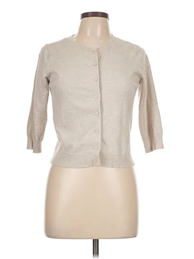Pre-owned Kathy Ireland Cardigan Sweater In Tan