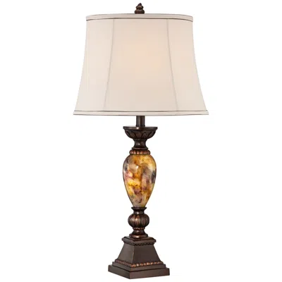 Kathy Ireland Home Mulholland 30" Marble Finish Traditional Table Lamp