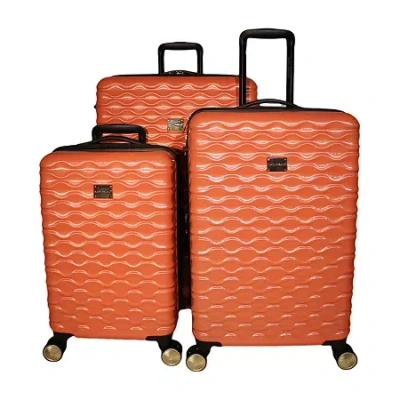 Kathy Ireland Maisy 3-pc. Hardside Expandable Lightweight Luggage Set In Orange
