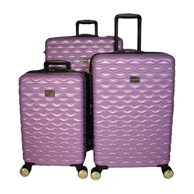 Kathy Ireland Maisy 3-pc. Hardside Expandable Lightweight Luggage Set In Purple