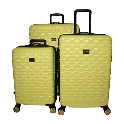 Kathy Ireland Maisy 3-pc. Hardside Expandable Lightweight Luggage Set In Yellow