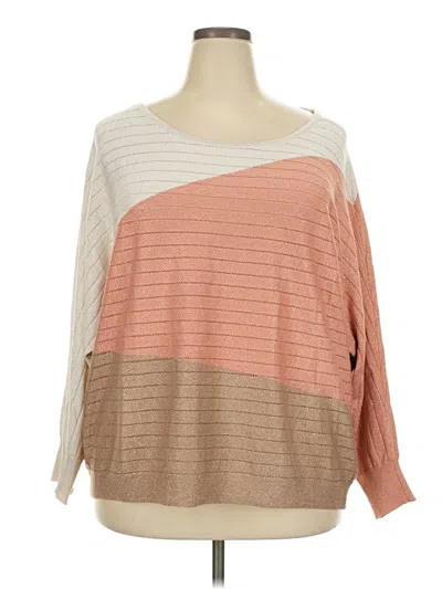 Pre-owned Kathy Ireland Pullover Sweater In Tan
