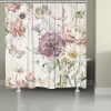 Kathy Ireland Purple Wildflower Bloom Shower Curtain In Purple