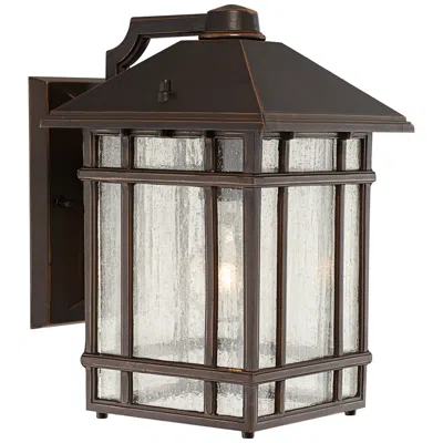Kathy Ireland Sierra Craftsman 11" High Bronze Outdoor Wall Light
