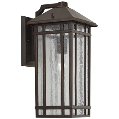 Kathy Ireland Sierra Craftsman 16 1/2" High Outdoor Wall Light