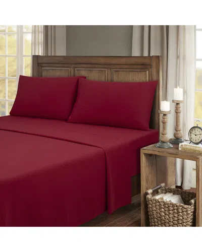 KATHY IRELAND KATHY IRELAND TURKISH COTTON SOLID FLANNEL SHEET SET