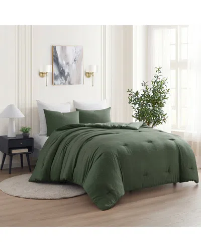KATHY IRELAND KATHY IRELAND WAFFLE DOWN ALTERNATIVE COMFORTER SET