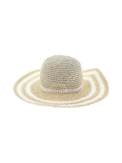 Pre-owned Kathy Jeanne Sun Hat In Brown