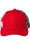 Kati Printed Mesh Trucker Cap In Multi