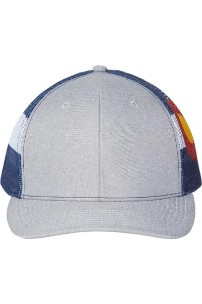 Kati Printed Mesh Trucker Cap In White