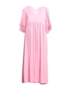 Katia Giannini Woman Midi Dress Pink Size 8 Polyester In Pink