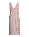 Katia Giannini Woman Midi Dress Sand Size 8 Virgin Wool, Cotton In Beige