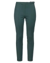Katia Giannini Woman Pants Dark Green Size 8 Cotton, Polyester, Elastane In Green
