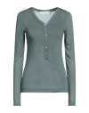 Katia Giannini Woman T-shirt Sage Green Size S Modal, Cashmere In Sage Green